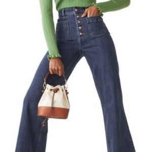 & Other Stories Button Fly Flare Jeans